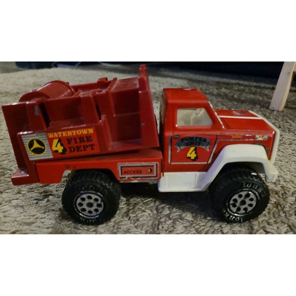 Vintage Tonka Fire Truck Pumper Unit Four Watertown Fire Department
